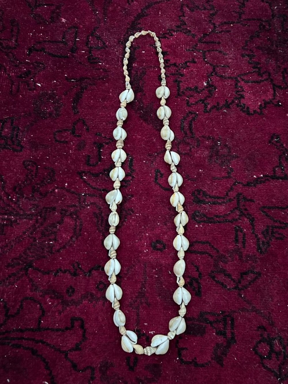 Vintage Handmade Natural Cowrie Boho Beach Sea Shell Necklace
